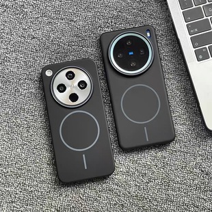 Тонкий круг magsafe Магнитная всасывание Беспроводная зарядка подходит для vivox200pro чехол для телефона матовый корпус IQOO13 Новый