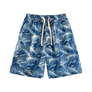 Wholesale Summer Beach Pants Men's Outdoor Big Pants Fashion Printed Pants Couple Seaside Holiday Casual Pants
