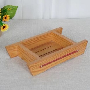 Wooden Tableware Food Creative Presentation Seafood Tofu Wooden Box Hotel Restaurant Commercial Wooden Rectangular Wooden Box