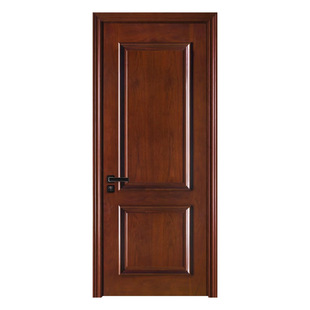 Foshan Log Door Custom Castella Bedroom Door Red Cherry Door Sapele Bedroom Door Swing Door Solid Wood Door