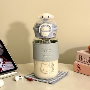 Hello Kitty Стеклянная чашка с высоким содержанием боросиликата высокая стойкость к высоким температурам