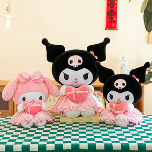 Sanrio cool kulomi melody plush toy doll for children birthday gift doll wholesale