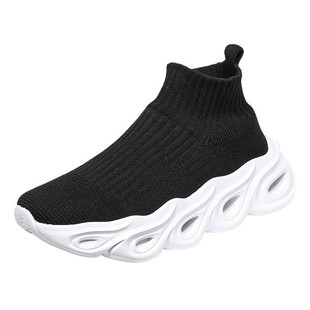 Cross-border new men's shoes socks shoes fly woven mesh breathable lovers shoes foreign trade plus size soft bottom sports casual shoes