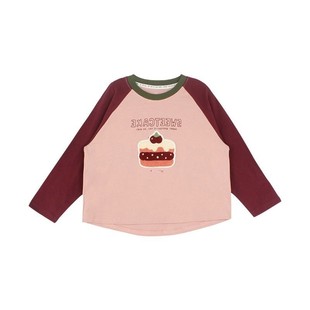 2025 Spring New Girls' Cute Towel Embroidered Shoulder T-Shirt Children's Korean Style All-match Long Sleeve Loose Top Trendy