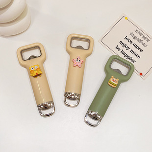 Stainless Steel Beer Bottle Opener Beverage Starter Creative Personality Cute Cartoon Household Multifunctional Bottle Opener