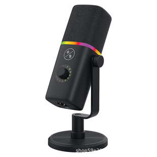 Zhen Hong Private Model Cross-border Microphone Dynamic Circle Entertainment Live Recording Studio Professional RGB Game Mai Electric Competition USB Microphone