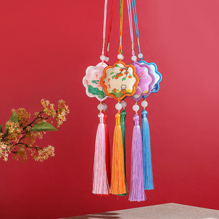 Dragon Boat Festival edging sachet sachet car pendant car embroidery lucky bag small purse brocade hanfu peace ornaments