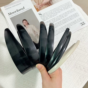 1/1.5/2/2.5/3/4cm Plastic Headband Base DIY Black ABS Light Plate Headband Hair Accessories