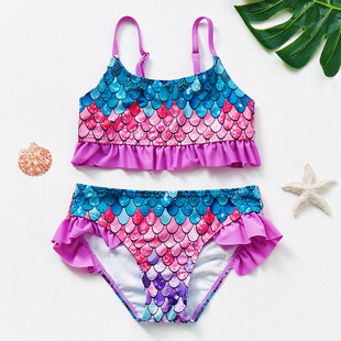 Spot Foreign Trade Girls' Swimwear Small and Medium-sized Children's Swimwear Swimwear