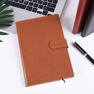 Thickened pu notebook custom office meeting leather notebook business notebook sub-meeting diary set