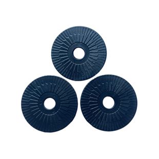 Black Plastic Anti-slip Sheet Pattern Round Hole Gasket Screw Cover Large Flower Plate with Toothed Meson Furniture Fittings 48mm