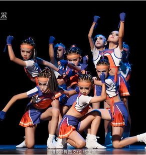 12-ый элегантный и детский танцевальный костюм Xiaohe, Детский костюм для Черлидинга, студенческий спортивный костюм для выступлений