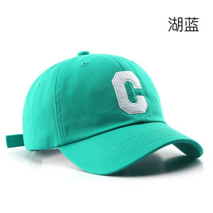 Korean Style Fashionable Retro Large C Letter Cap Outdoor Women Sunscreen Sun Hat Men's Casual Baseball Cap