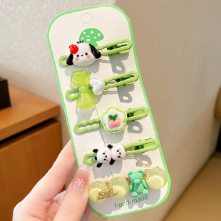 Kroomi Children's Cloud Hairpin Girl's New Style Bangs Broken Hairpin Headwear Little Girl's Back of Head Hairpin Hair Accessories