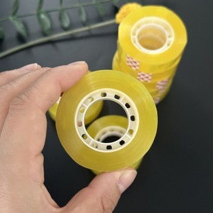 1.0 extra thick tape student tape yellow transparent stationery tape 1 yuan 2 yuan store supply wholesale