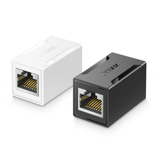 Сетевой кабель Jesen RJ45 Сетевой двухсторонний адаптер сети двухсторонний экран головки сквозного модуля удлинитель сетевого кабеля