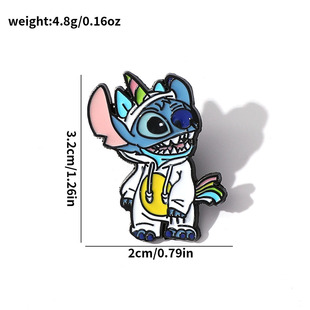 Cartoon Creative Stitch Metal Badge Accessories Personalized Star Baby Alloy Brooch Pin Backpack Decoration