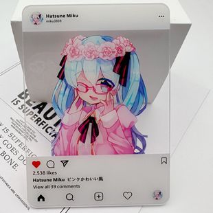 Strict selection of the first sound of the future cute three-inch photo diy cartoon acrylic through card little red book with animation surrounding