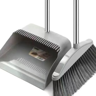 Broom Dustpan suit Household Hair-free Broom Combination New Transparent Soft Wool Sweeping Artifact Broom Broom
