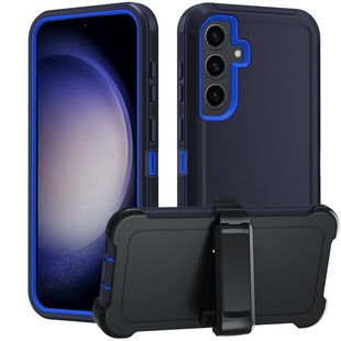 For Samsung S24 FE three-proof shell anti-shock anti-drop anti-fingerprint 360 ° rotating bracket all-inclusive mobile phone case