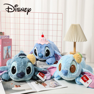 Disney Genuine Stitch Angel Ice Cream Lying Pose Cute Plush Doll Stitch Doll Doll