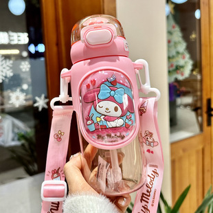 Sanrio Culomi Hello Kitty Children's Kettle Go Out to Carry Water Cup Summer School Special Girls High Color Value