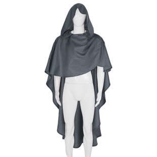 C 2023 Medieval New Knight Cloak Halloween Stage Performance Suit Monk Cloak Cosplay Costume