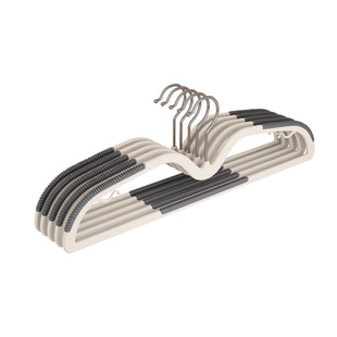 Short Neck Low Neck Clothes Hanging Clothes Hanging Household Space-saving Thick Clothes Rack Non-slip and Seamless Two-position Clamping Clothes Support