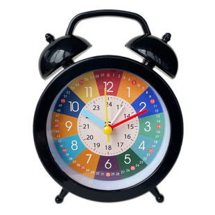 Children's plastic alarm clock bedside mute boys and girls with small alarm clock students study clock