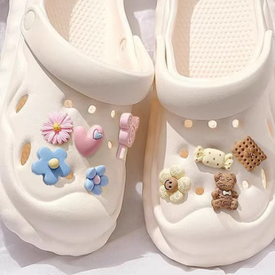 Cave Shoes Accessories Shoe Flower Stereo Cute Cyber Popular Girl Heart Cartoon DIY Shoes Decorations Removable Shoe Buckle