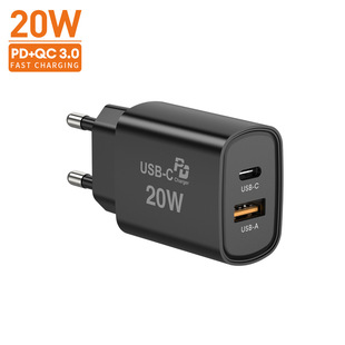 Быстрая зарядка PD20W, американское, Европейское, британское и Австралийское стандартное зарядное устройство, дорожная зарядка Type-C QC, применимая к зарядной головке мобильного телефона Apple 20 Вт