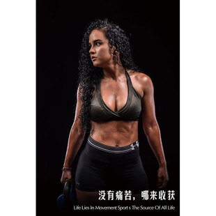 VJW5 wholesale gym inspirational poster decorative painting bodybuilding beauty vest line muscle sports men and women picture lying