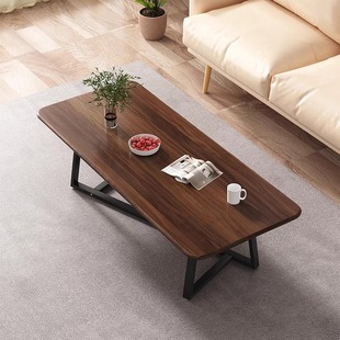 Modern Light Luxury South American Walnut Tea Table Simple Living Room Household Small Apartment Coffee Table Tea Simple Small Square Table