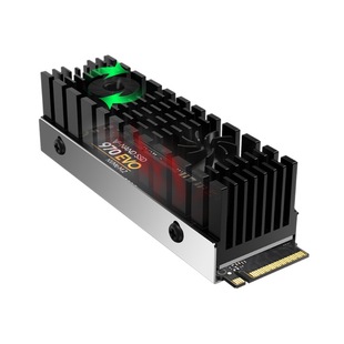 JIUSHARK Nine Shark M.2 2280 радиатор жесткого диска SATA Двухдвигательный вентилятор SSD твердотельный PCIe4-5.0 алюминий