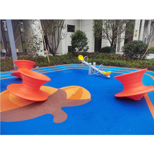 Chongqing Factory Outdoor Fitness Equipment Swivel Chair, Amusement Park Leisure Kidsren's Rotating Swivel Chair, Community Mushroom Seat