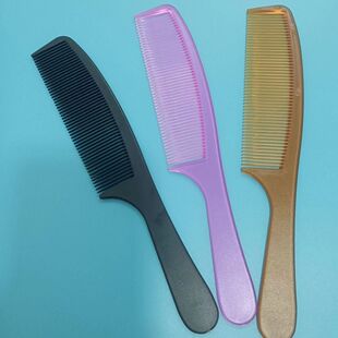 Barber Shop Hairdressing Comb Hair Salon Professional Flat Comb Hair Cutting Comb Styling Comb Colorful Black Thin Fine Tooth Heat-resistant