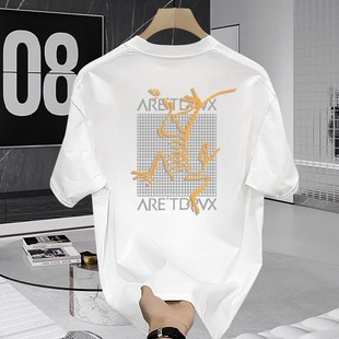 Cross-border foreign trade explosion supply chain wholesale fashion brand summer new short-sleeved T-shirt men's thin breathable jacket