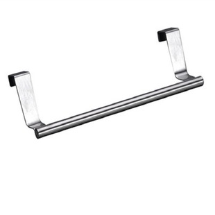 Stainless steel single pole towel rack bathroom towel hook cabinet door back type rag towel rack 23cm wholesale