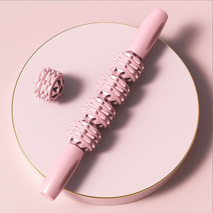 Double-row massage stick high-value yoga muscle relaxation mace adult fitness calf massage relaxation artifact