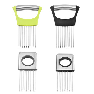 304 Stainless Steel Onion Needle Slicer Onion Insert Kitchen Tools Onion Fork Fixer Meat Tenderer Pine Needle