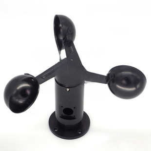 Wind vane new installation project wind bowl instrument wind cup wind gauge material aluminum alloy three-cup wind speed sensor