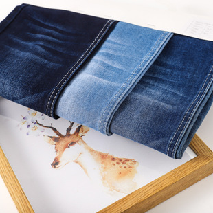 High quality sirospun twill blue denim 105D high elastic reverse side autumn and winter velvet denim jacket fabric