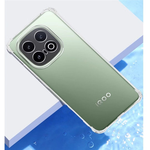 Применимо vivoiQOO13 корпус новый анти-падение подушки безопасности V2408A прозрачный защитный чехол все включено силиконовый мягкий чехол простой