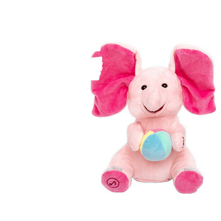 Fun Nest Peek-a-boo Ji Xiang Music Soothing Toy Rabbit Elephant Girl Electric Doll Plush Doll