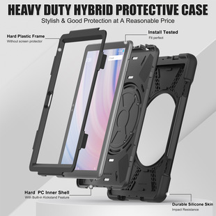 Suitable for Kindle Frire HD10 2023 Protective Case PC Rotating Bracket Strap HD10plus Anti-drop Case