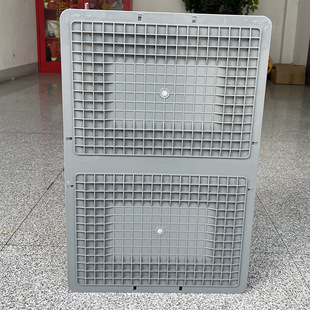 Factory supply logistics box 600*400*170mm gray blue turnover box can be equipped with flat lid flip box
