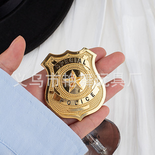 Metal Badge Pentagram Badge Flight Aviation Badge Security Badge Accessories Shield Chest Seafarer Aircraft Badge