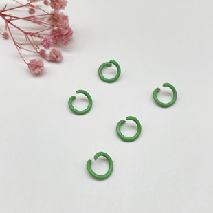 Color paint open ring diy jewelry accessories single ring connecting ring handmade hanging ring candy color key ring ring