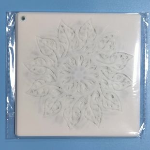 Новый шаблон для рисования мандалы ПЭТ полая тарелка DIY ручная роспись граффити распыление утечки тарелка детская живопись шаблон