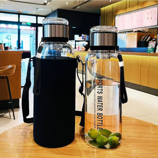 German thick glass large capacity ton barrel kettle tea water separation cup tea cup factory wholesale